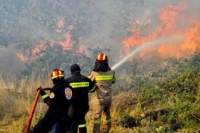Φθιώτιδα: Μεγάλη φωτιά στην Μακρακώμη-Διακοπή κυκλοφορίας στην ΕΟ Λαμίας-Καρπενησίου